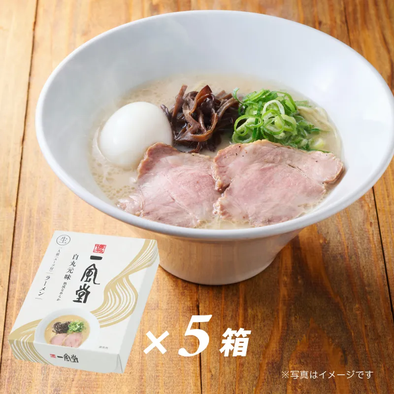 一風堂白丸【1人前×5箱】