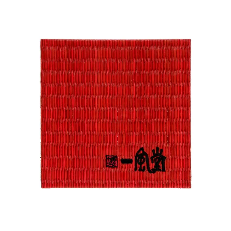 一風堂オリジナルい草コースター(レッド)