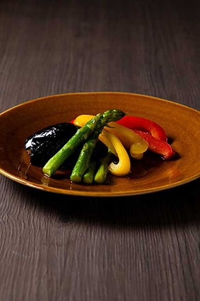 彩野菜の揚げびたし